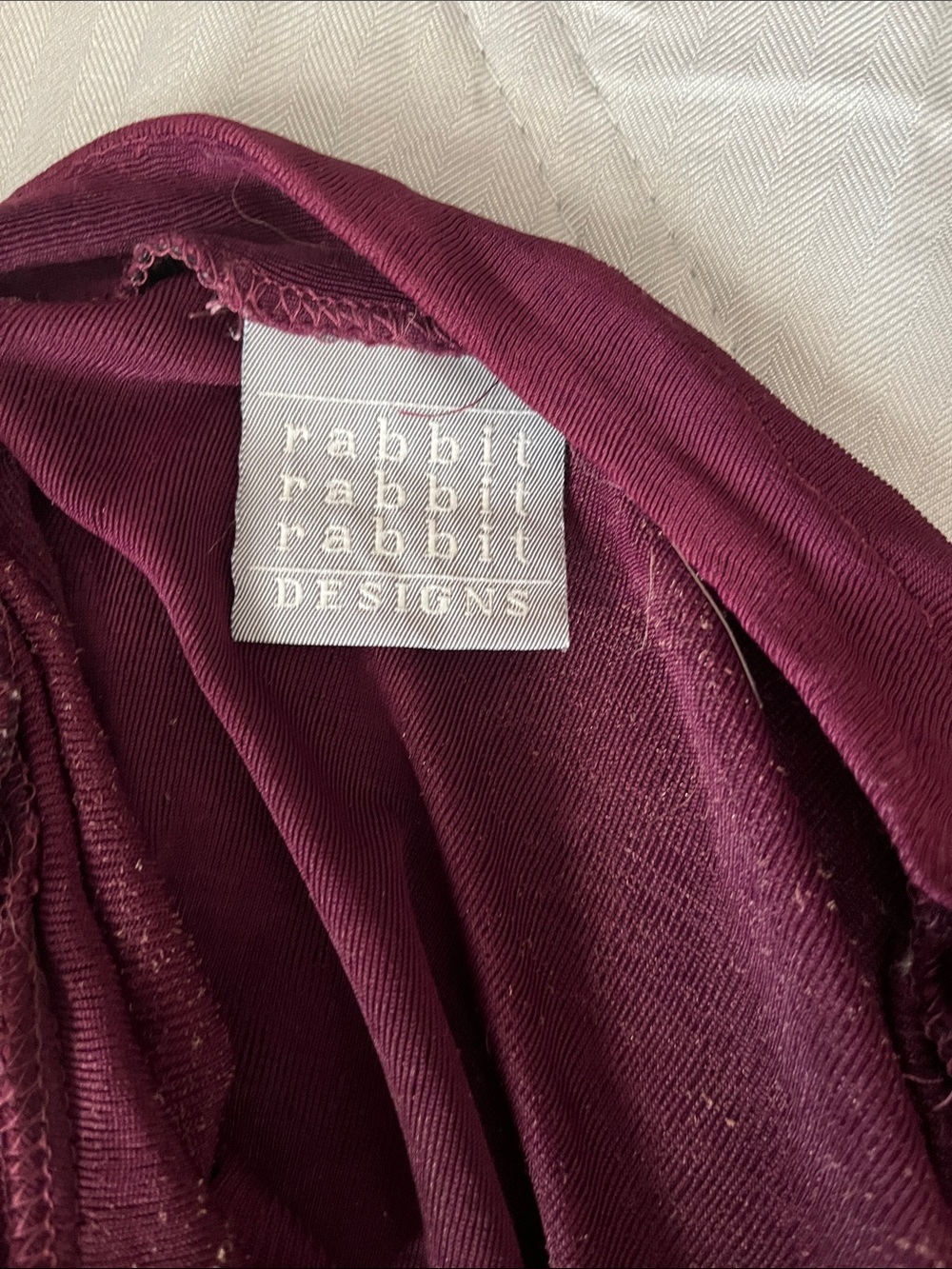 Rabbit Rabbit Rabbit Long Sleeve Button-Front Top in Plum - Picture 2 of 2